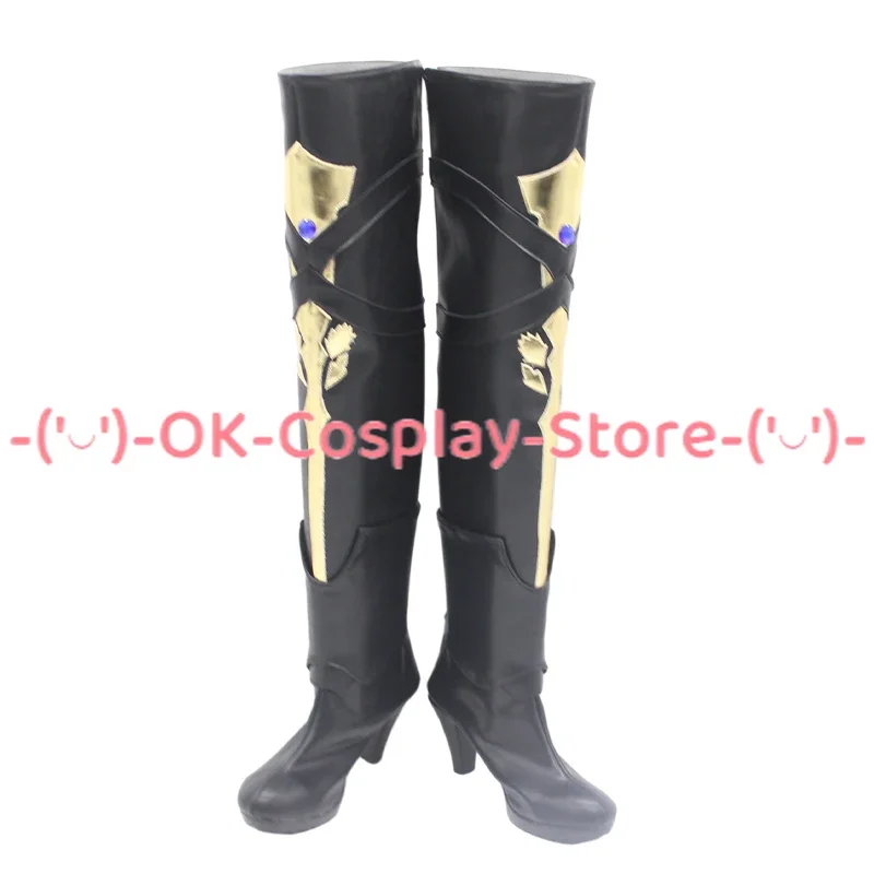 Gioco Honkai Star Rail Bronya Cosplay scarpe Halloween Carnival Boots Anime PU Leather Shoes puntelli Cosplay su misura