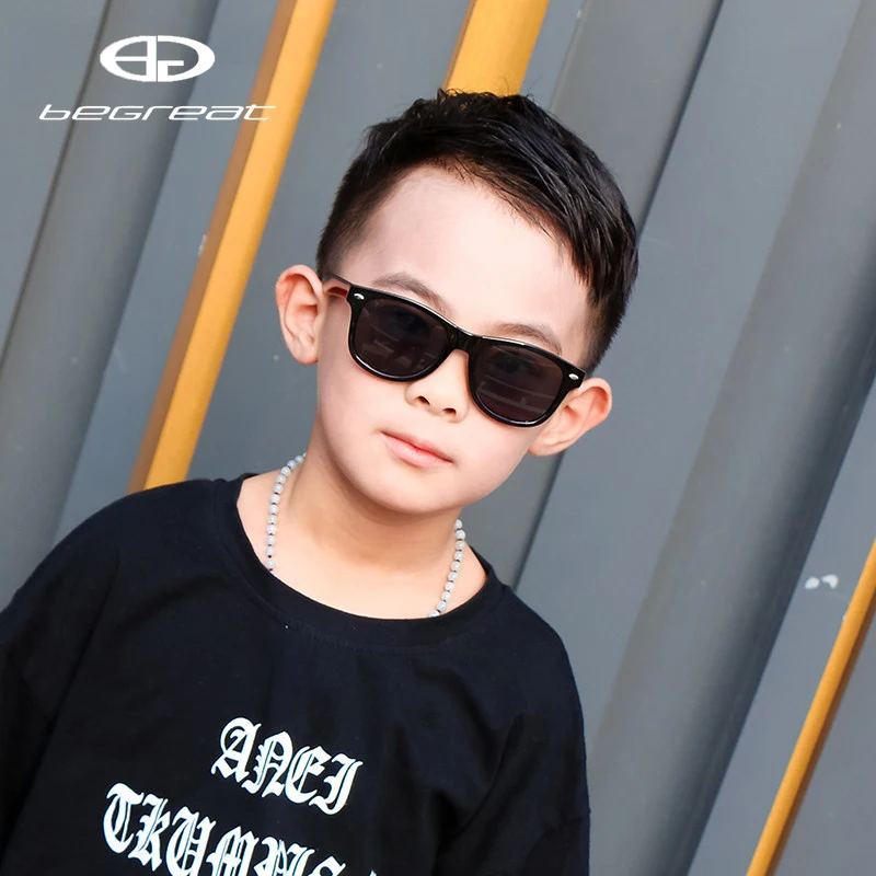 BEGREAT Fashion Brand Kids Sunglasses Child Black Sun Glasses Anti-uv Baby Sun-shading Eyeglasses Girl Boy SunGlass UV400