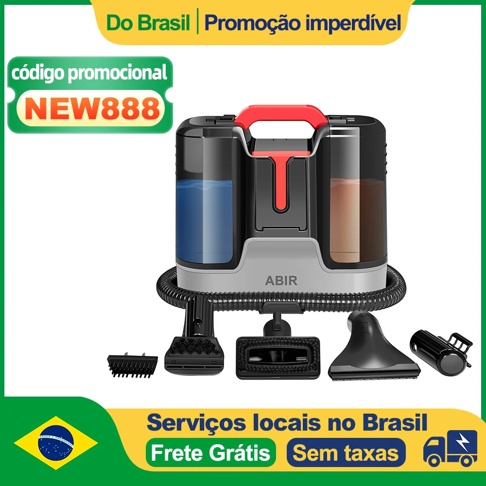 Limpador de carpetes portátil abir g80, sucção de 15000pa, capa de autolimpeza, aspirador de pó seco e molhado para cortina de sofá, lavadora doméstica de animais de estimação