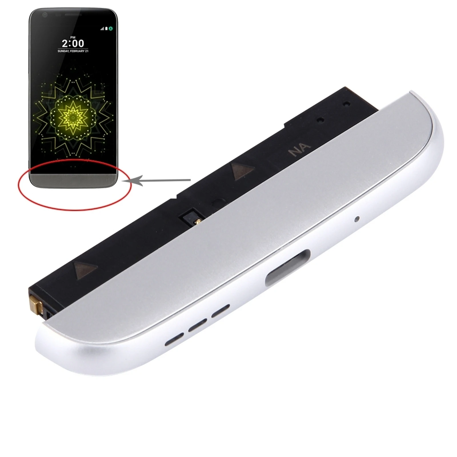 Charging Dock + Microphone + Speaker Ringer Buzzer Module for LG G5 / H820 Repair Spare Part