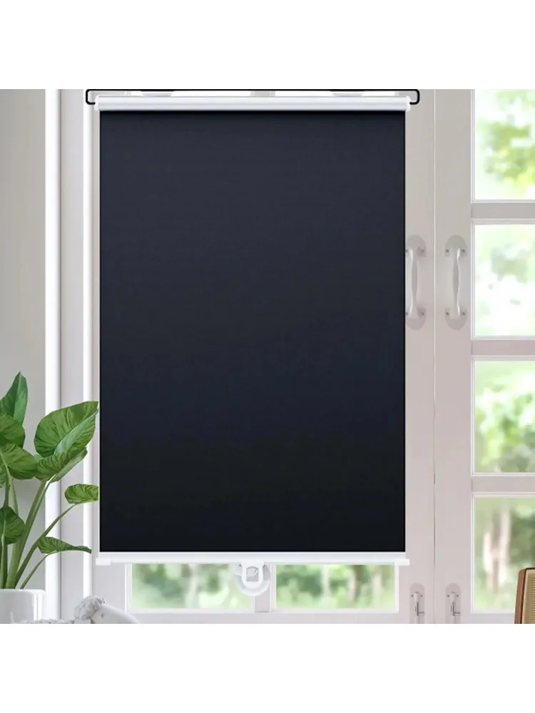 2 Pieces 100% Car Windows Black Retractable Car Windows Sunshade Home Office Wireless Roller Sunshade Suitable For