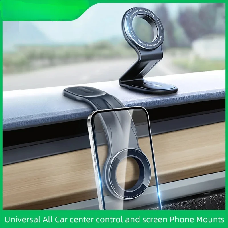Magnetic Car Mobile Easy Paste Mount Stand Phone Holder for iPhone 12 13 14 Dashborad Center Console