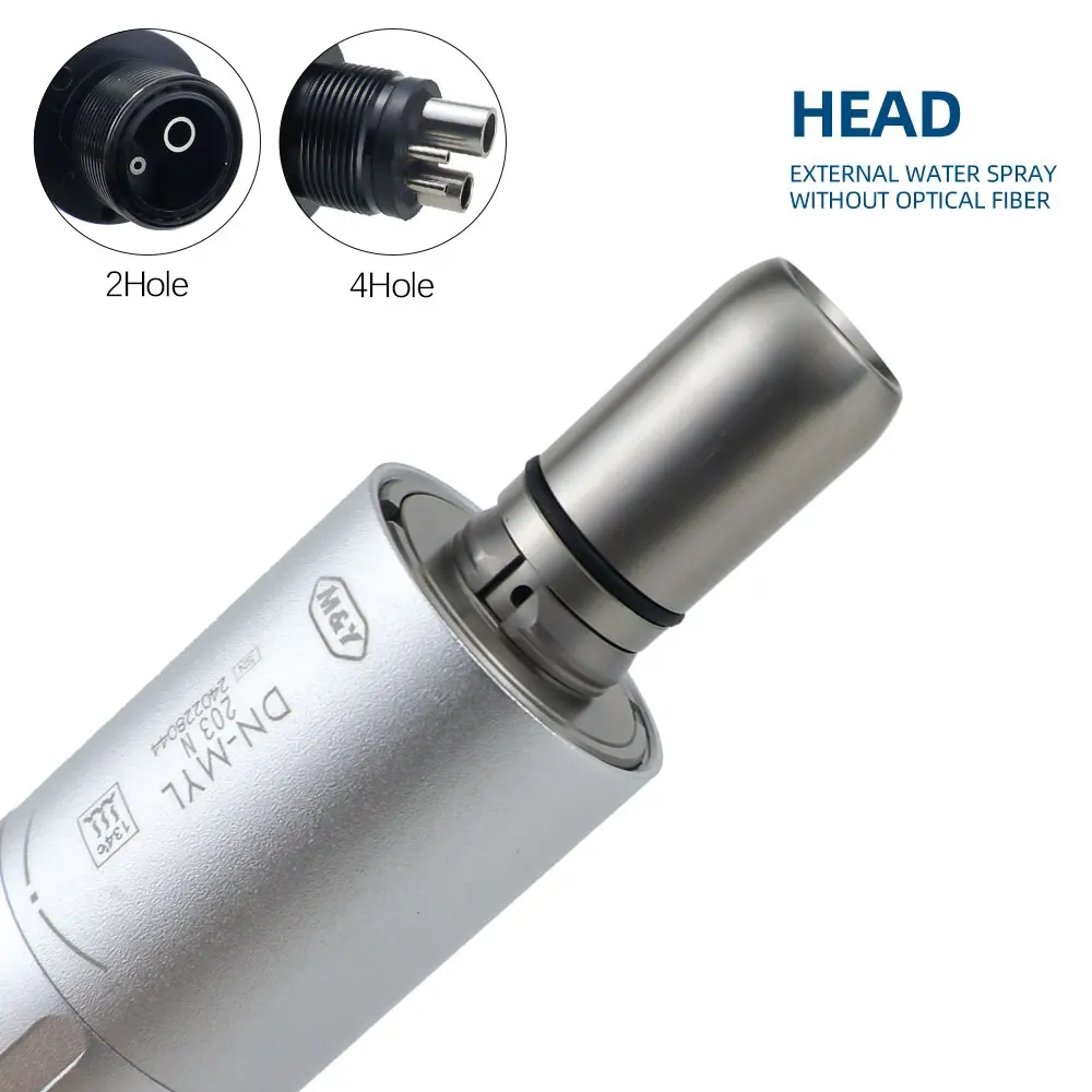 2Hole 4Hole Dental Slow Low Speed Micro Air Motor Handpiece 1:1 Drive E-type