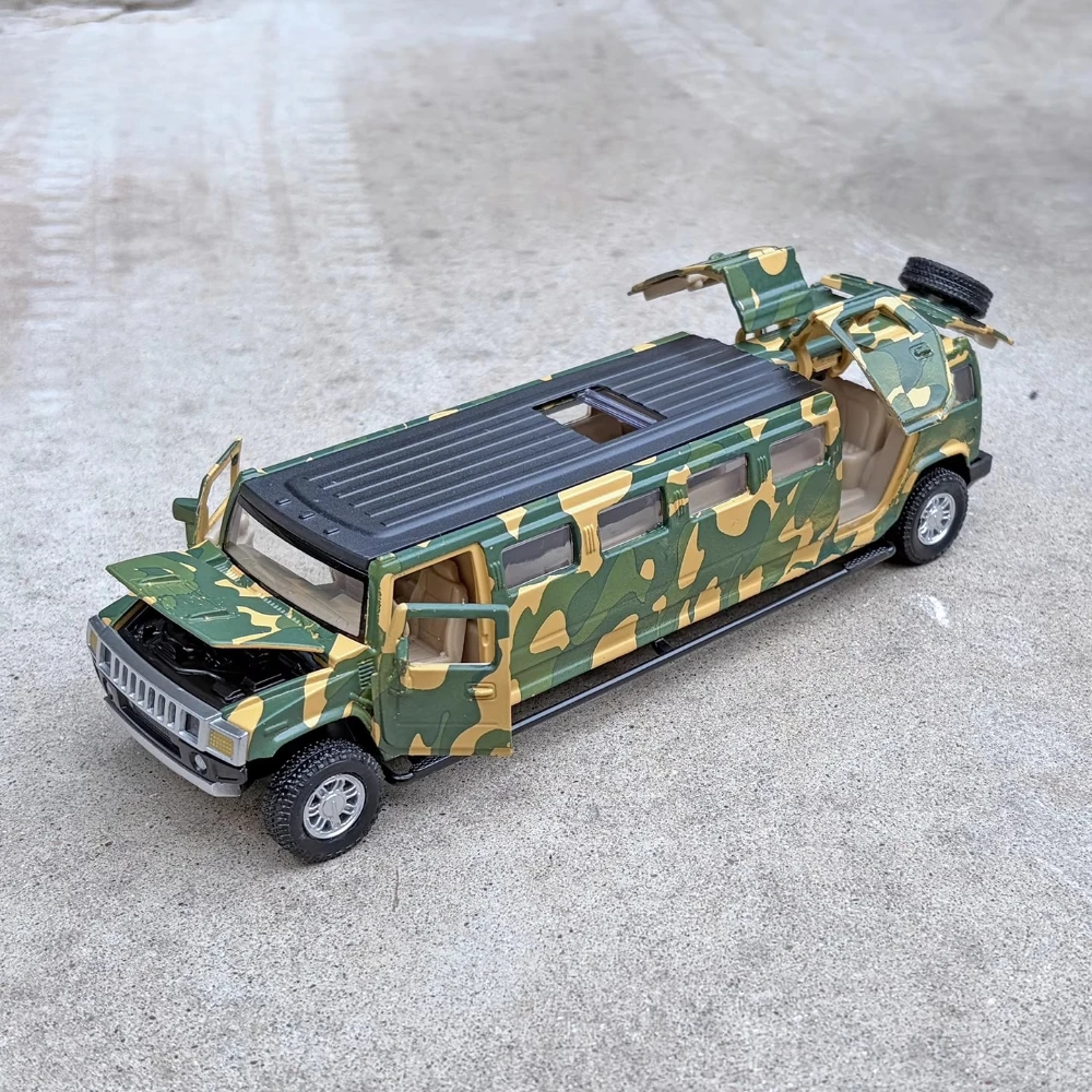 1:32 تمديد التمويه سيارة الطائرة بدون طيار إطلاق لعبة مجسمة سبيكة دييكاست الصوت ضوء شاحنة التراجع المركبات العسكرية الاطفال يعرض