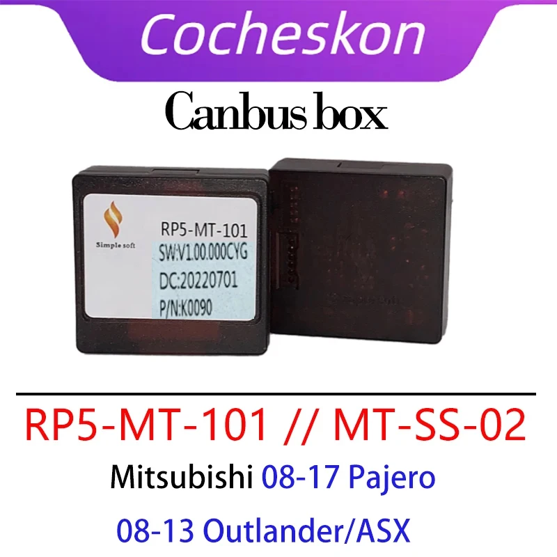 Cocheskon Android Radio Decoder Xinpu Canbus Box RP5-MT-101 // MT-SS-02 For Mitsubishi ASX Pajero Outlander Lancer Fortis