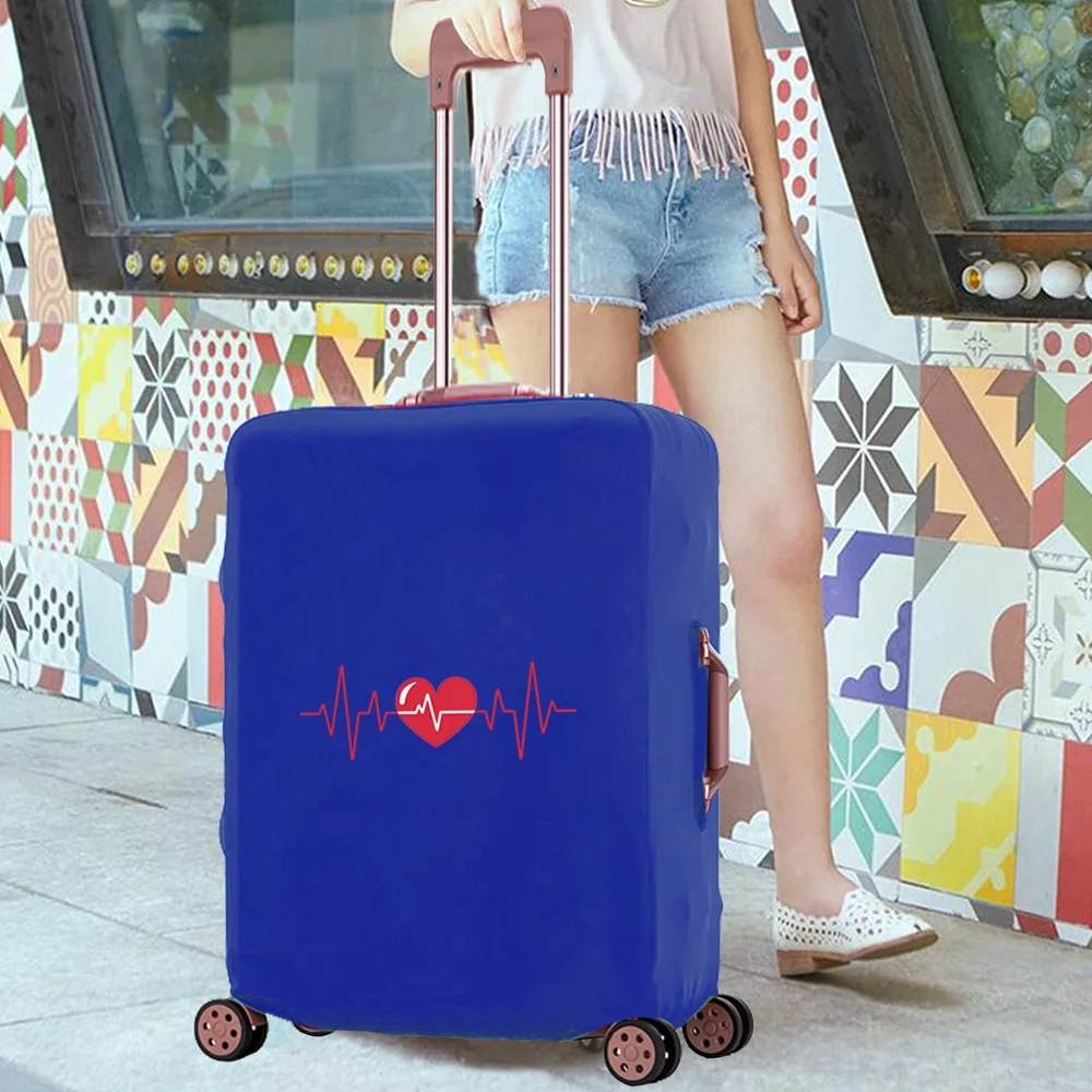 Luggage Case Fashion Thicken Protective Cover Love Print Travel Accessory Cases Apply To 18-28 Inch Dust Suitcase Luggage Covers