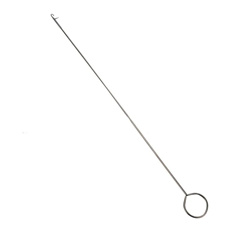 Lazo de costura de acero inoxidable, gancho giratorio, tubos de tela, tiras de cinturón hechas a mano, accesorios de herramientas de costura DIY, 1
