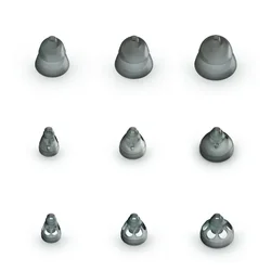 Unitron/Phonak 4.0 Hearing Aid Domes Variety Pack，Open/Closed/POWER Dome，Size: (Large/Medium/Small) 3PCS Phonak Domes