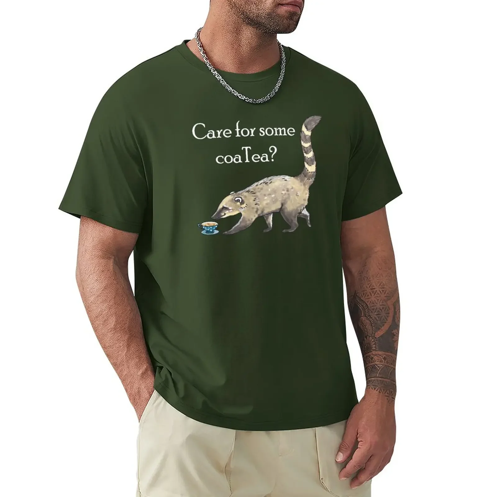 Coati - Animal series T-Shirt boys animal print vintage clothes plain t shirts for men cotton