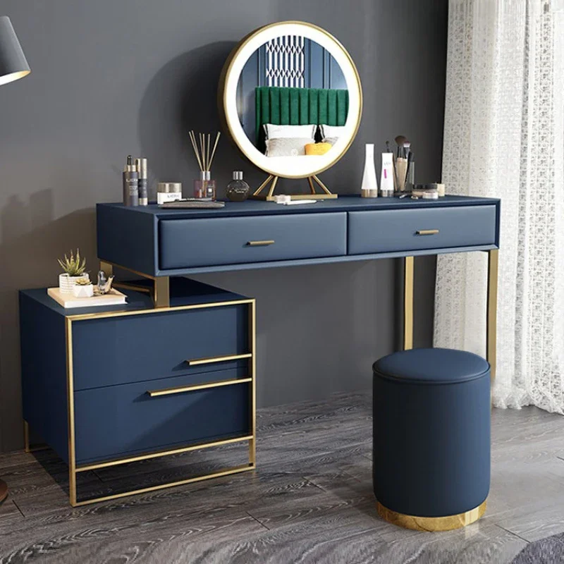 Luxury Wooden Vanity Dresser Storage Cabinet Make Up Mirrors Dressing Table Modern Women Coiffeuse De Chambre Bedroom Furniture