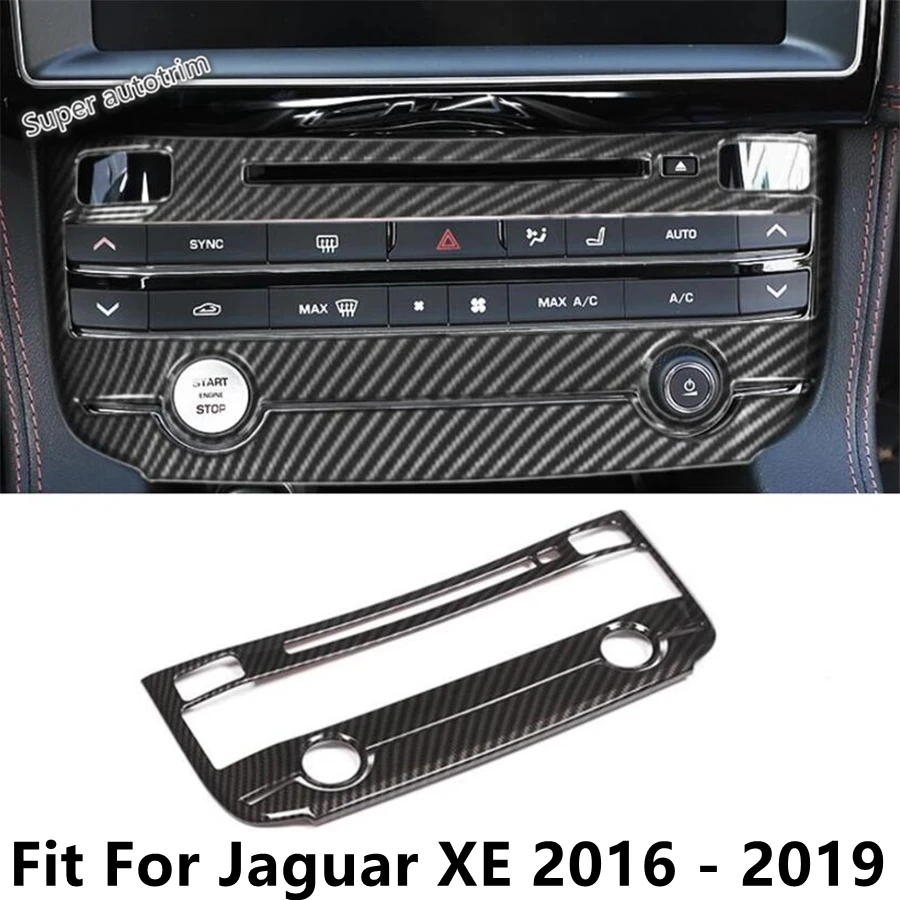 

Center Dashboard Air Conditioning AC Konb Control Panel Decoration Cover Trim For Jaguar XF / XE 2016 -2019 Accessories Interior