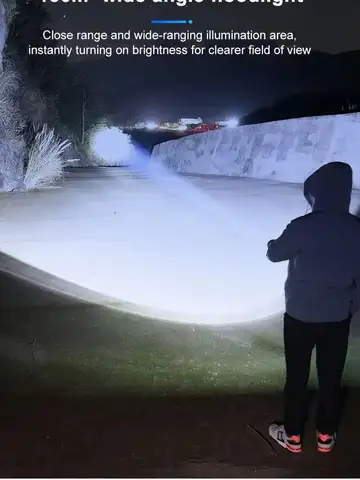 LED Strong Light Flashlight Rechargeable Multi functional for Long Range Portable Outdoor Home Mini Flashlight Cap Clip Light