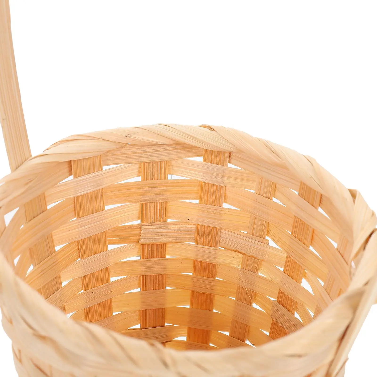 8Pcs Woven Storage Baskets Handheld Picnic Basket Flower ganizer Gift Container Kids Toy Crafted Decorative Utility