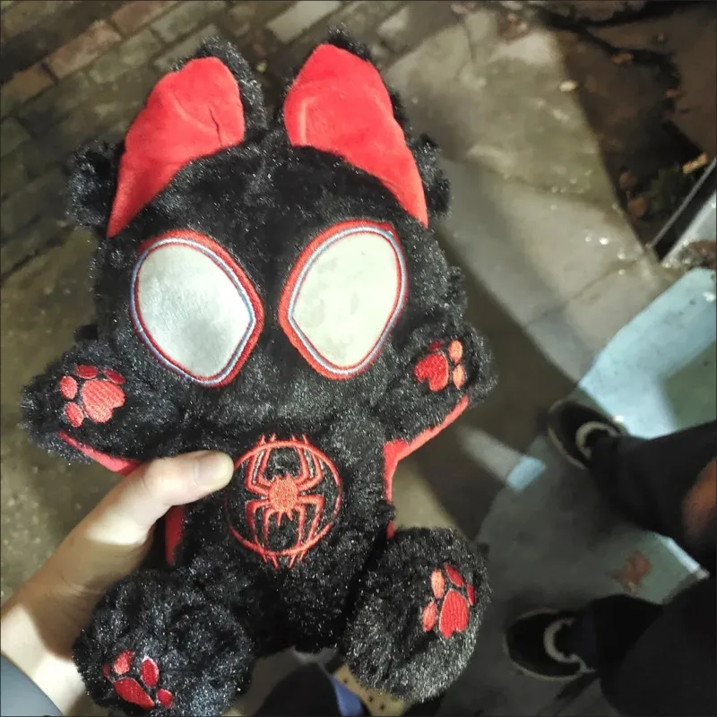 2024 Spiderman Miles Plush Doll Anime Spider-Man:Into The Spider-Verse Soft Plushie Stuffed Pillow Toy Boys Gift For Girl