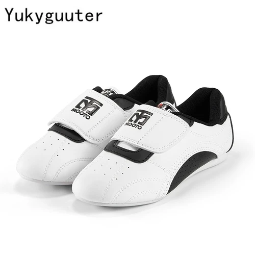 Zapatos de Taekwondo para niños, zapatos transpirables para hombres, artes marciales, Karate, Kung Fu, gimnasio, Fitness, entrenamiento, deportes, culturismo, Wushu