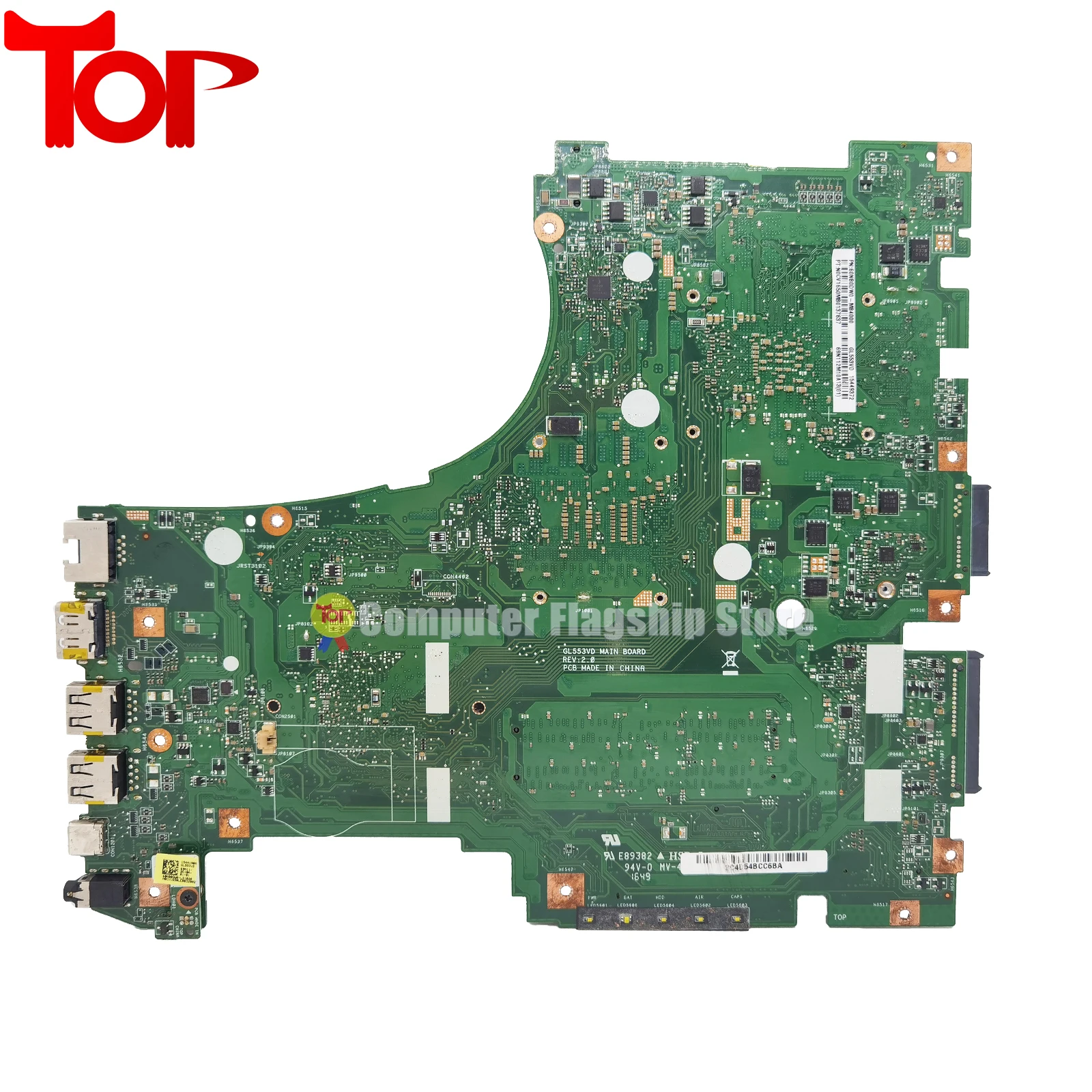 Motherboard Laptop GL553V untuk ASUS ROG GL553VD GL553VE mainfx553ve FX53V ZX53V FZ53V I5-7300H I7-7700H GTX1050TI