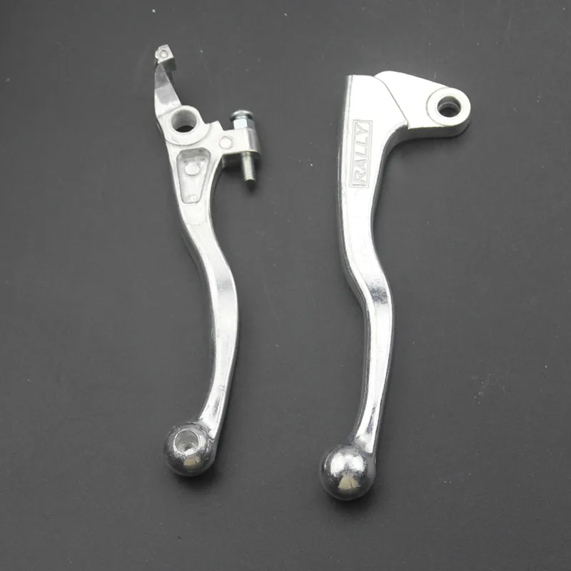 Pair Chrome Motorcycle Brake Clutch Lever Handle For Suzuki DR250 650 DRZ400