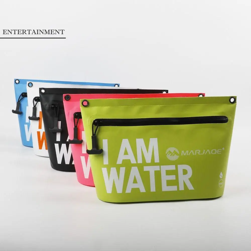 Handbag Creative Waterproof Storage Bag Portable PVC Swimming Pouch Durable with Zipper Rainproof Shoulder Bags Rafting
