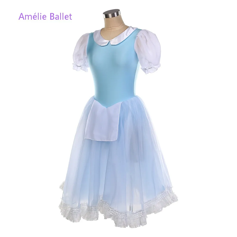 23147 Sky Blue Spandex Bodice with Layers Soft Tulle Tutu Skirt Girls & Women Stage Performance Dance Dresses