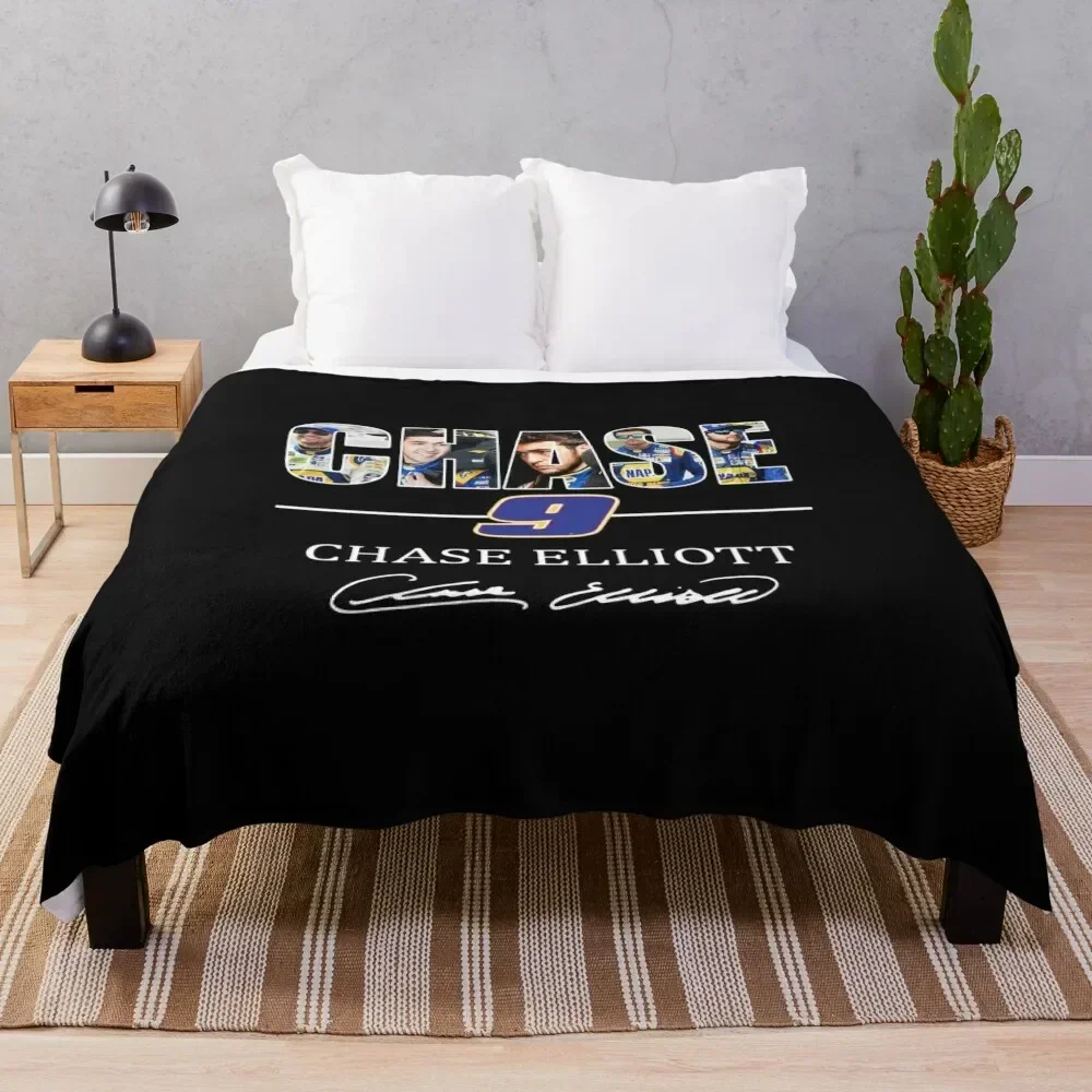 Chase 9 Chase Elliott Signature Gifts For Fans, For Men and Women, Gift Christmas Day Throw Blanket Thins Large Blankets