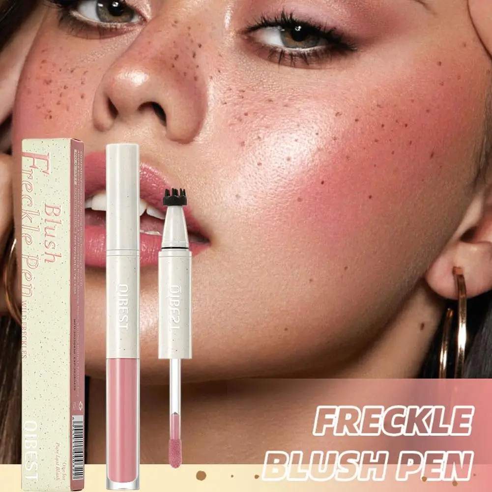 Stylo tampon pour taches de rousseur à Double extrémité, fard à joues liquide naturel en 1, stylo de maquillage, bâton multi-usage étanche, taches de rousseur durables 2 G0Y2