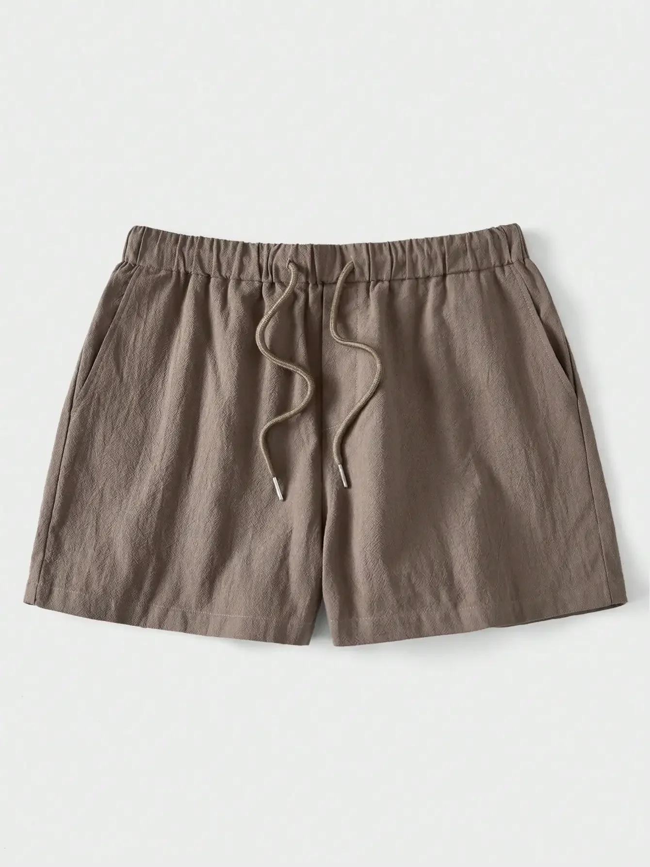 

Men's Slim Fit Linen Crepe Basic Shorts For Summer, Leisure Vacation/Textured Fabric/Summer Resort Style/Beach Vacation/Linen Shorts