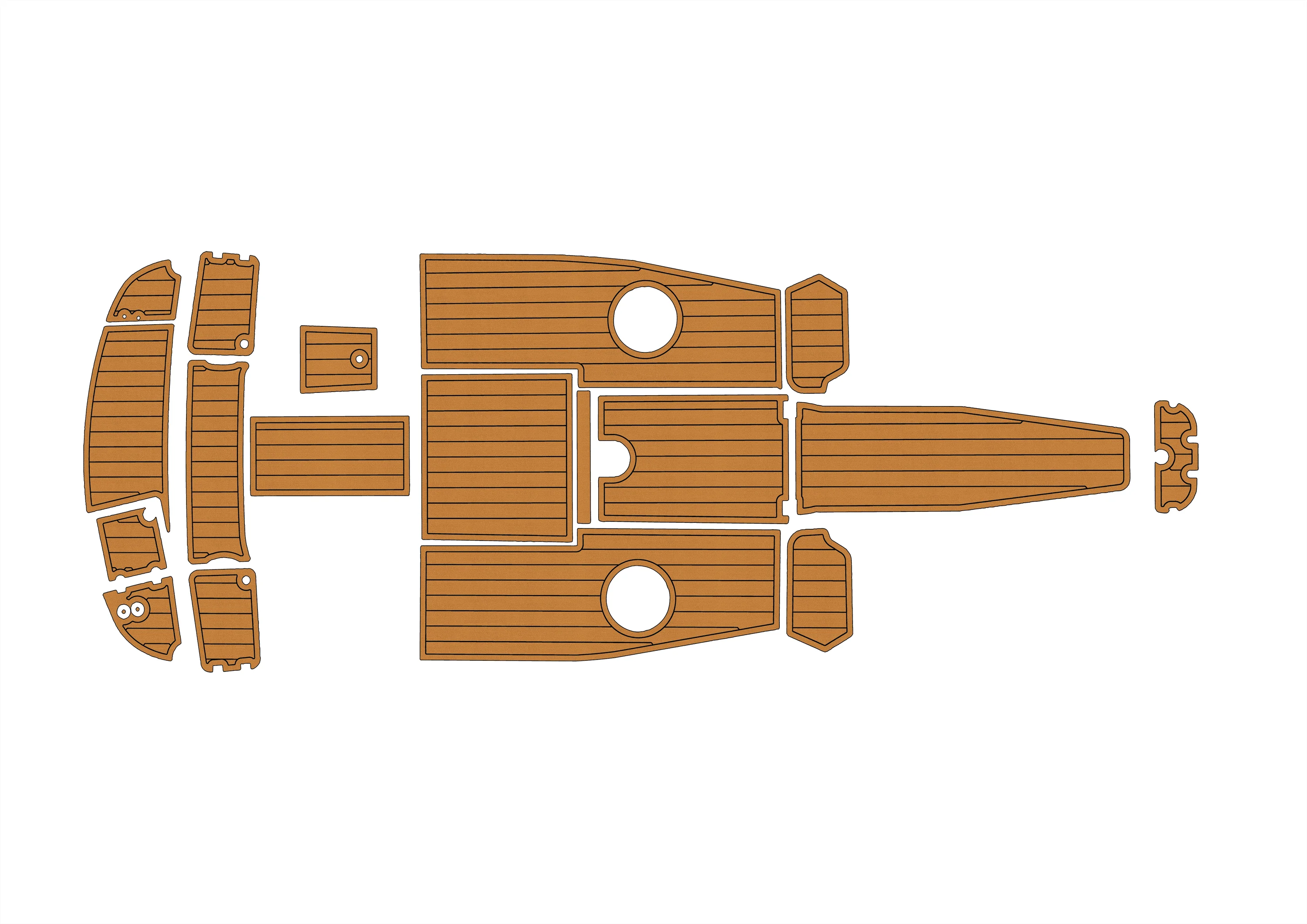 

Противоскользящая самоклеящаяся накладка из тикового дерева из ЭВА, 6 мм, накладка для лодки для часов 2004-2009 годов 210 SSI, кабина яхты, прочный морской пол