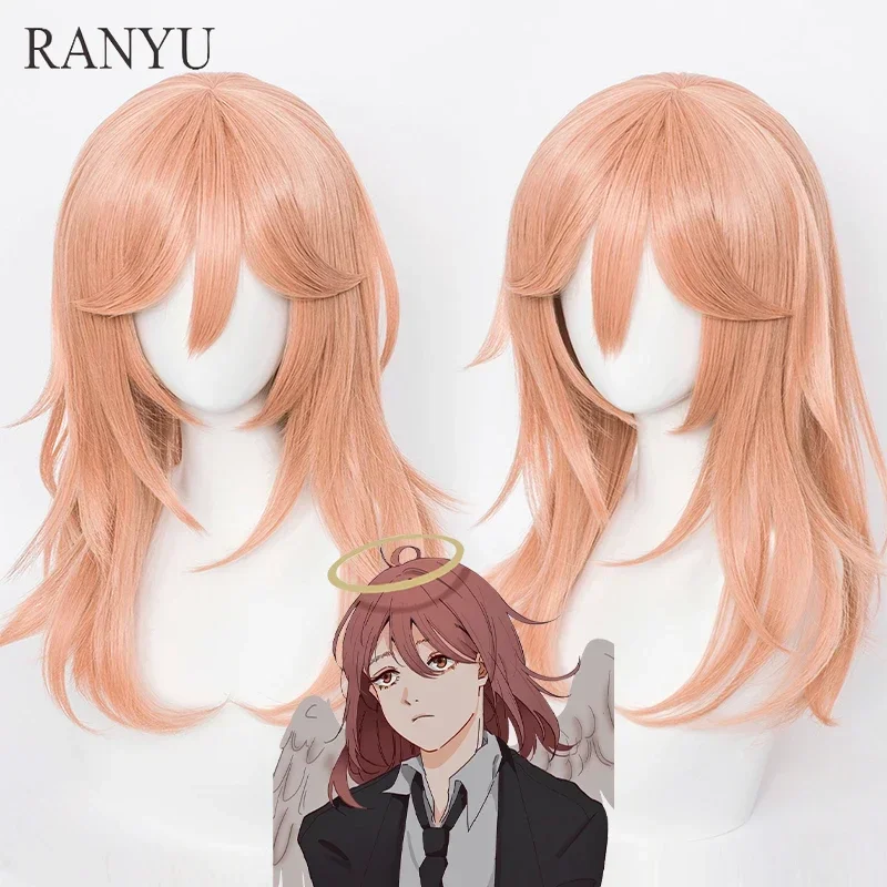 

Women and Men Wig Synthetic Long Orange Anime Cosplay Hair Heat Resistant Wig For Party