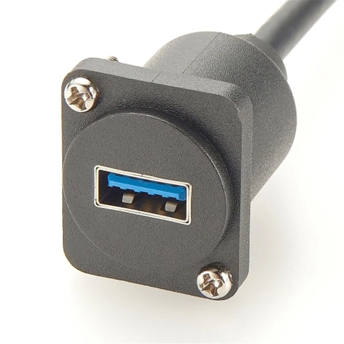 D Type USB 3.0 Male to Female Extension Cable Type A XLR Panel Mount Convertor USB A Chassis Flange Coupler Cable