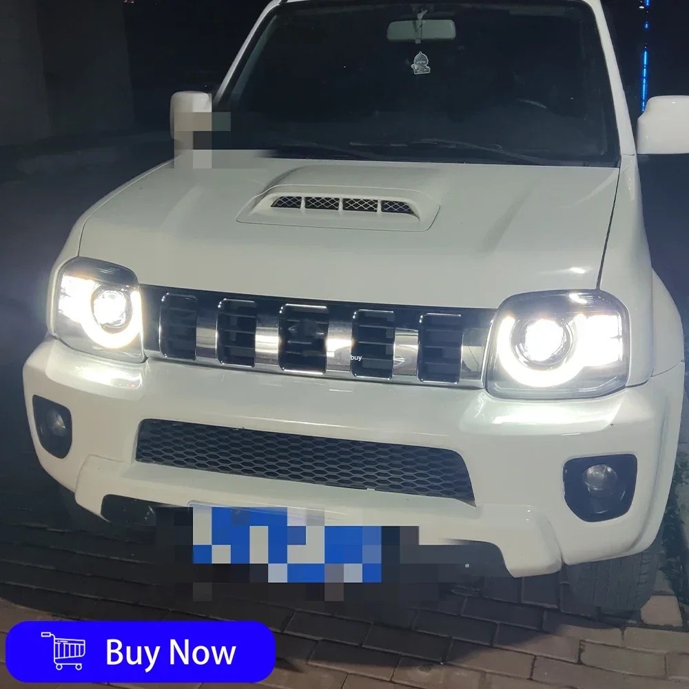 

Для Suzuki Jimny 2007-2015 автомобильные передние фонари в сборе, обновленные светодиодные автомобильные фары, стиль Defender, линзы проектора, автомобильные аксессуары