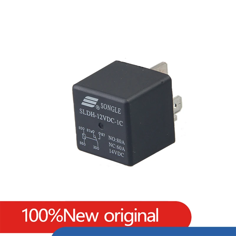 Original Relay 12V 24V SLDH-12VDC-1C SLDH-24VDC-1C 5Pin NO: 80A NC: 60A 14VDC Relays New and Original