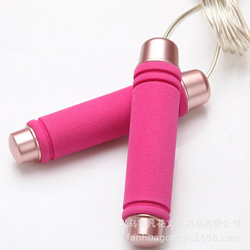 Cardio Training Tangle Free Rapid Speed Jumping Rope Foam Handle Adjustable Steel Skipping Rope Gym Fitness Slim Body