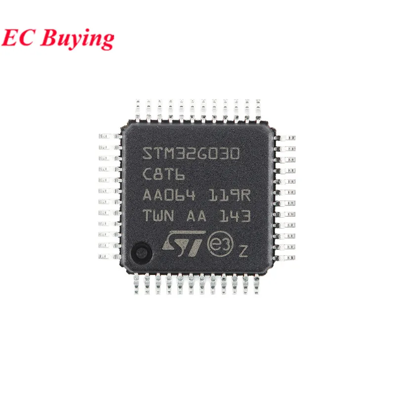 5pcs/1pc STM32G030C8T6 STM32G030 STM32 G030C8T6 G030C8 STM32G STM32G030C8 LQFP-48 ARM Cortex-M0 + MCU IC Controlador Novo Original
