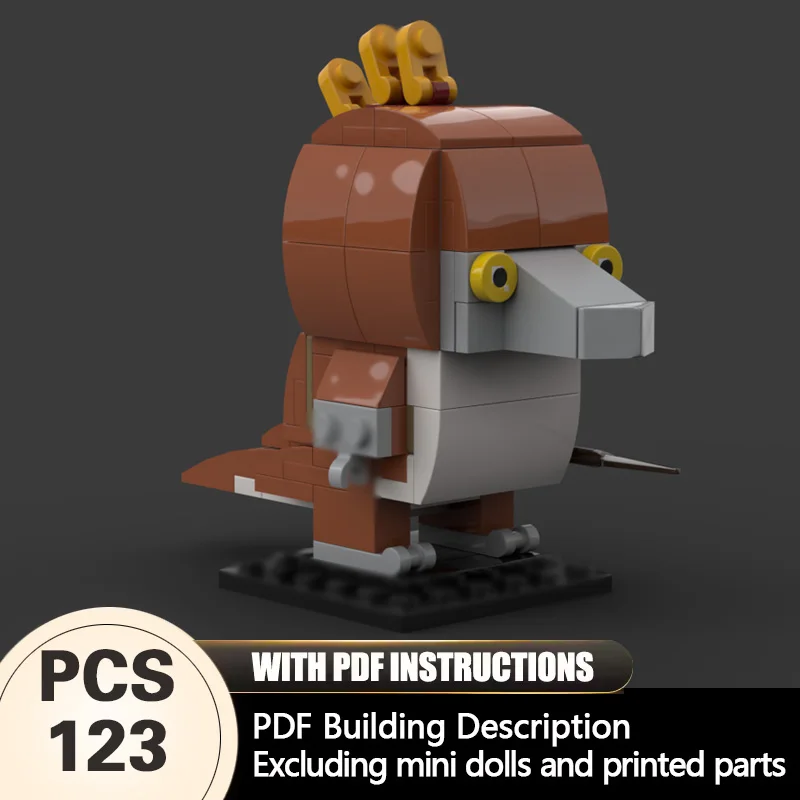 

Creators Animal Series Model MOC Building Bricks Brown Bird Modular Technology Gifts Holiday Assemble Children Toys Suit