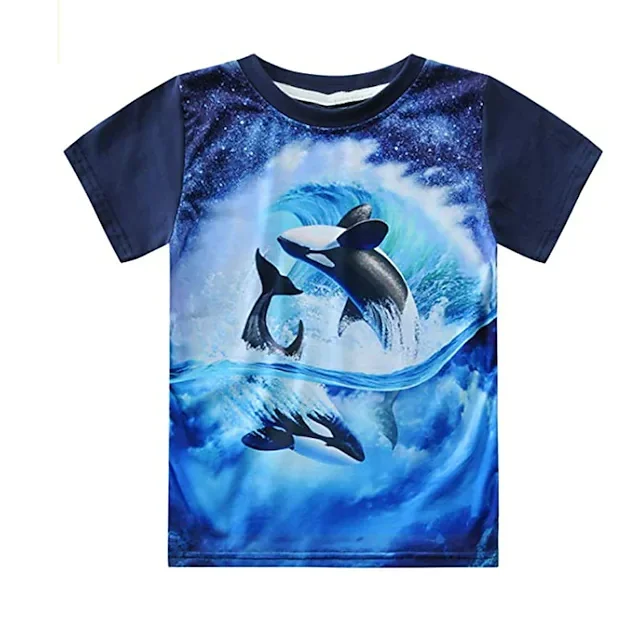 Turtle - Engaging Visuals With 3D Effect, T-Shirts For Boys - Cool, Lightweight And Comfy Summer Clothes! for summer sells hot