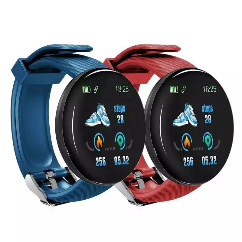 Smartwatch Phone D18 Bracelet Sports Wristband Fitness Tracker Heart Rate Monitor Watch Smart Waterproof Band