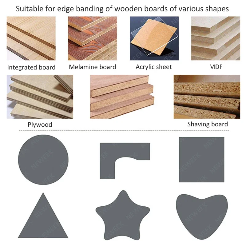 NEWEEK manual wood-based panel small 45 degree edge banding machine  bander