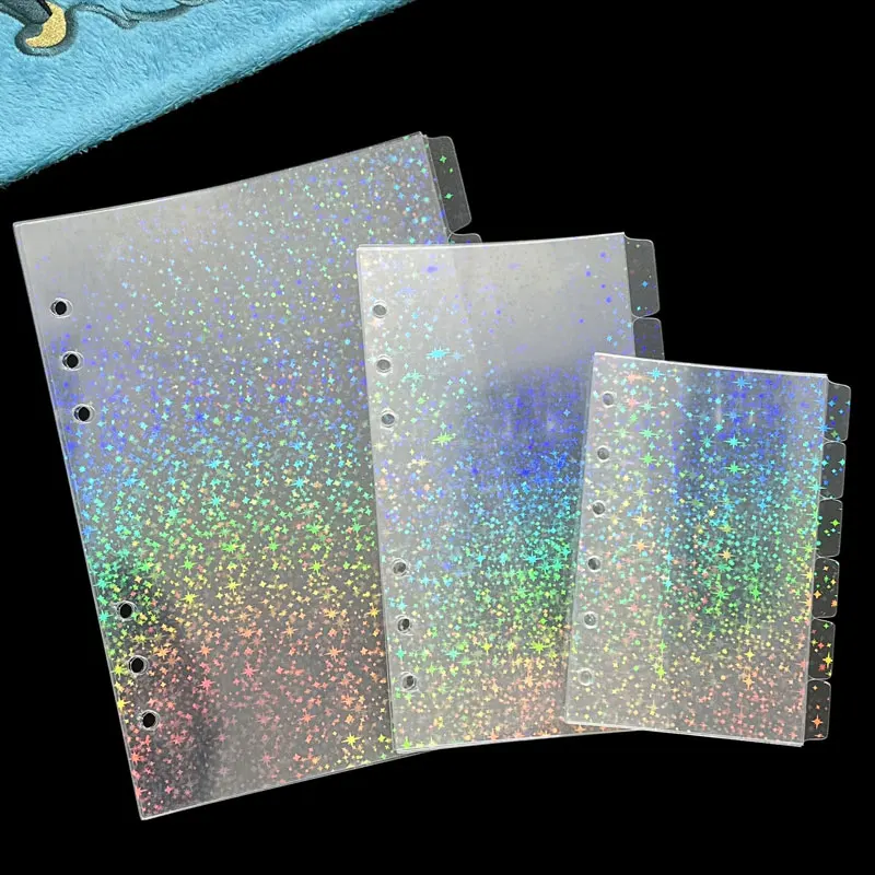 a5-a6-a7-6-furos-6-pecas-divisor-de-folhas-soltas-e-defletor-pp-transparente-laser-universal-notebook-divisor-planejador-accessorie