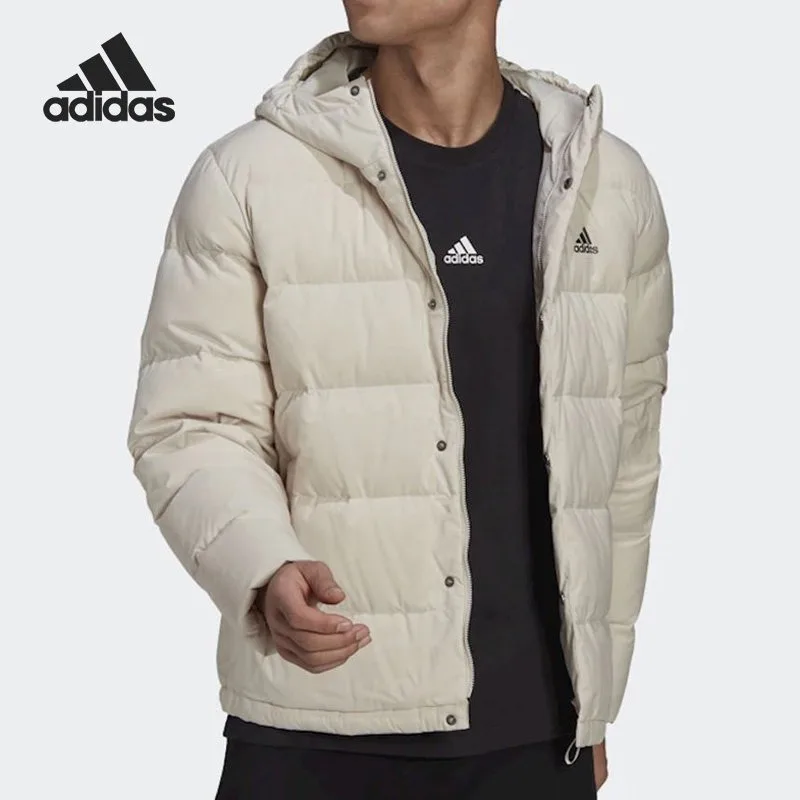 Adidas Warm Hooded Men's Fashion Comfortable Down Jacket HG4886