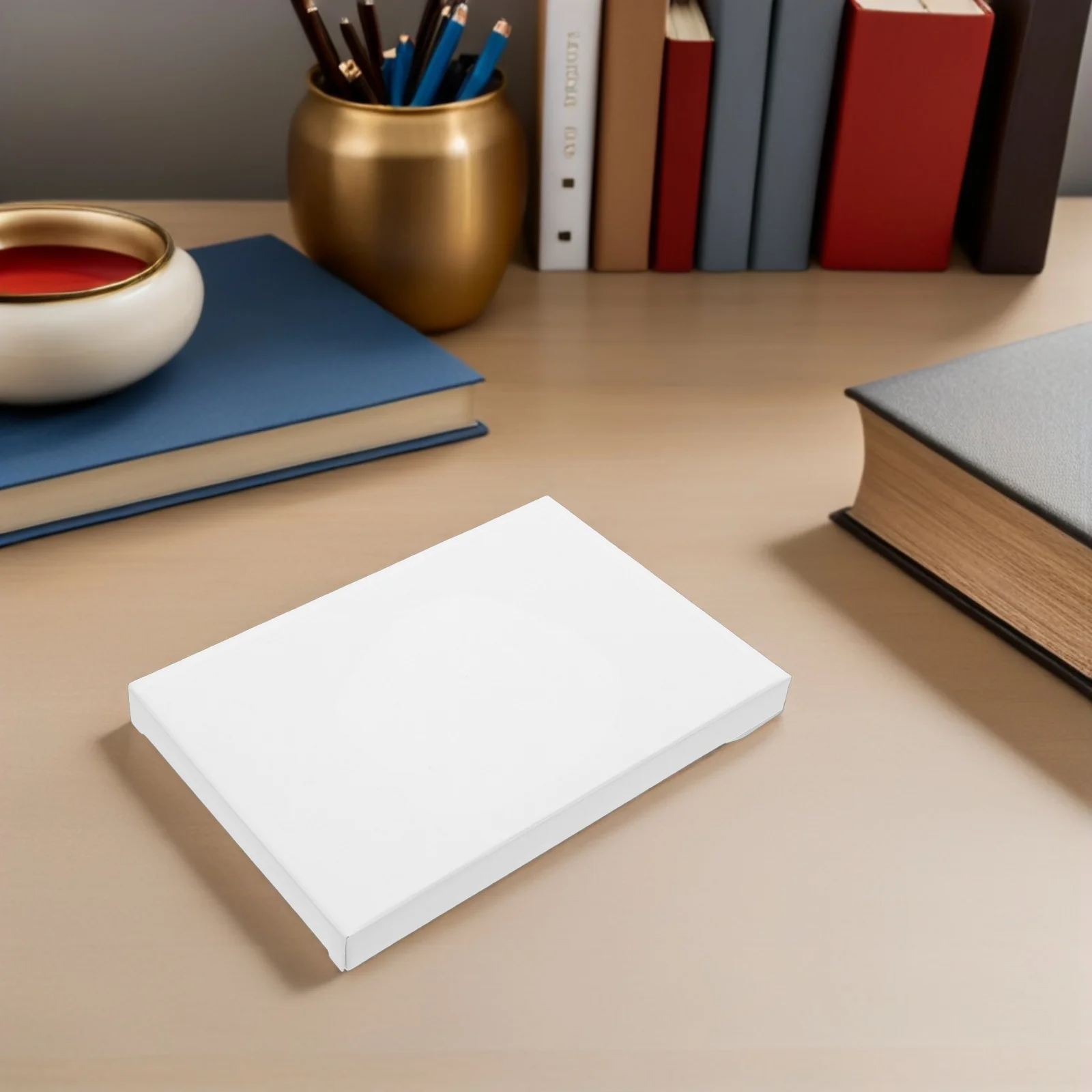 50 Buah Kotak Penyimpanan Kartu Kertas Kraft Organizer Kartu Pos Tempat Amplop Kosong Kartu Ucapan Wadah Penyimpanan Foto Dokumen