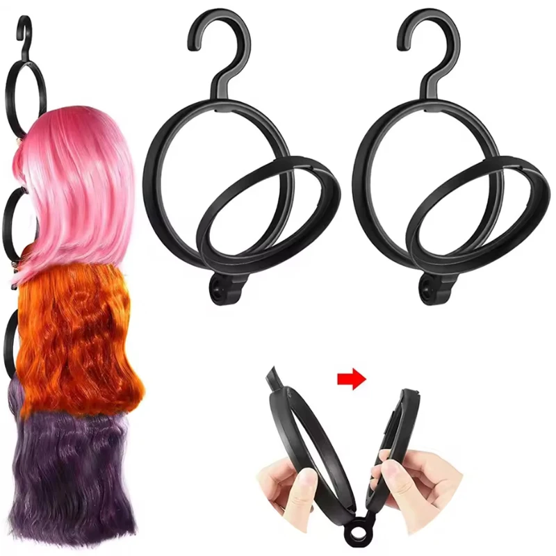 1-5 Buah Dudukan Gantung untuk Topi Wig Gantungan Multifungsi untuk Beberapa Wig Tempat Wig Tahan Lama untuk Tempat Wig Dinding Pajangan Salon