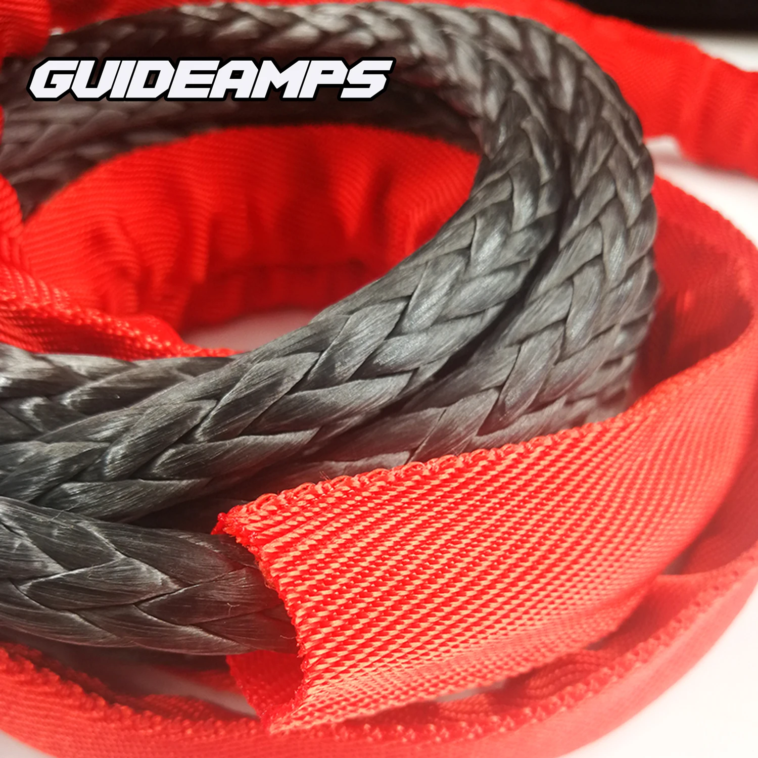 guideamps uhmwpe tow rope 12mm x 9m-26400lbs for 4x4 atv utv suv Heavy Duty Emergency Off-Road