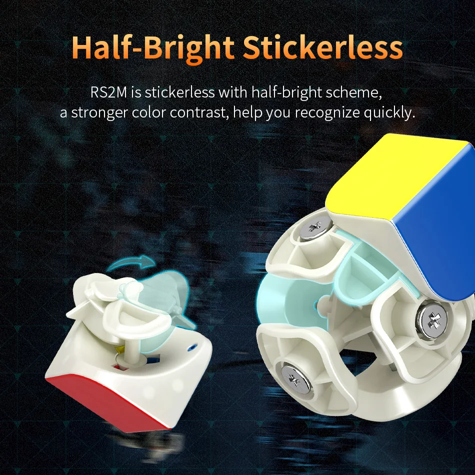 مكعب سرعة مغناطيسي تطور 2x2 لعبة تعليمية لغز مهنة لعبة للأطفال هدية #6