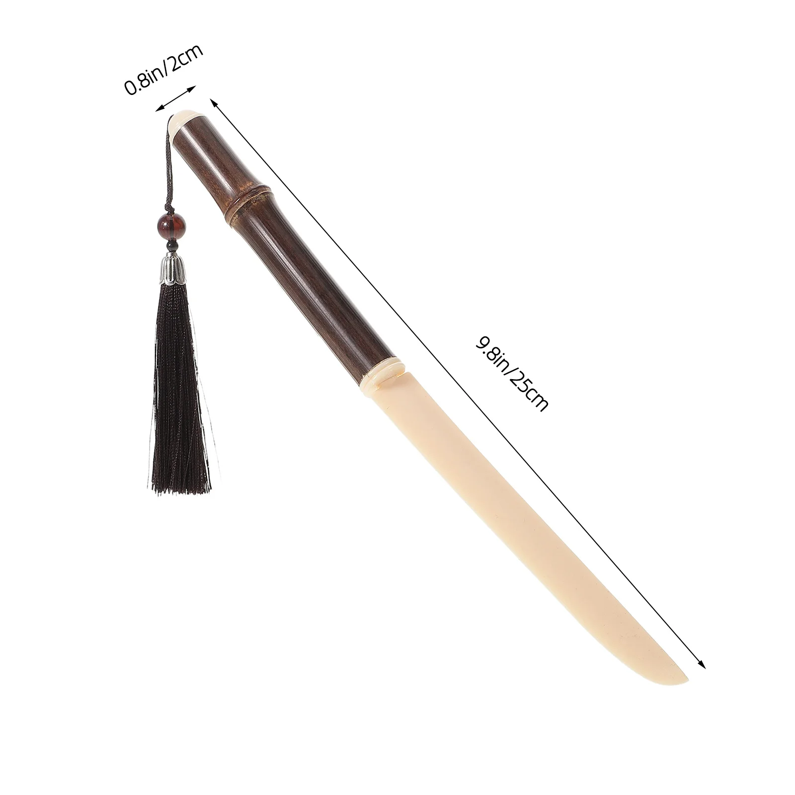 Traditional Chinese Paper Cutter Bamboo Handle Precision Cutting Tool for Calligraphy Painting Crafting Rice Paper Sheets