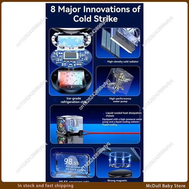 ABJA-FY-01 Radiador de teléfono móvil refrigerado por líquido semiconductor de bajo ruido y alta potencia de 48W nuevo