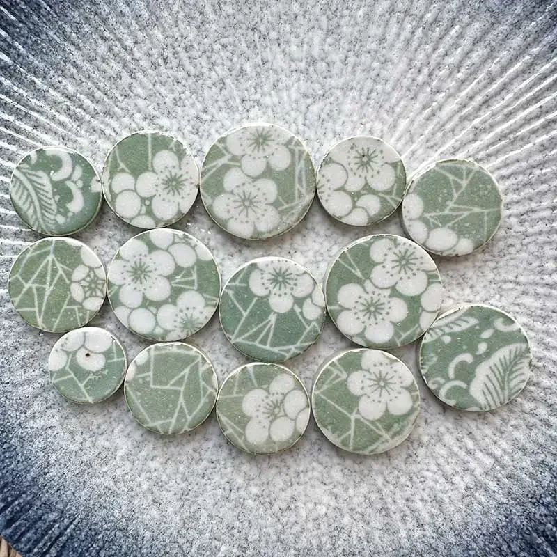 

Taobao 100g Circular Ceramic Mosaic Tiles Piece DIY Mosaic Making Stones for Craft Arts Home Wall Decoration arte 97