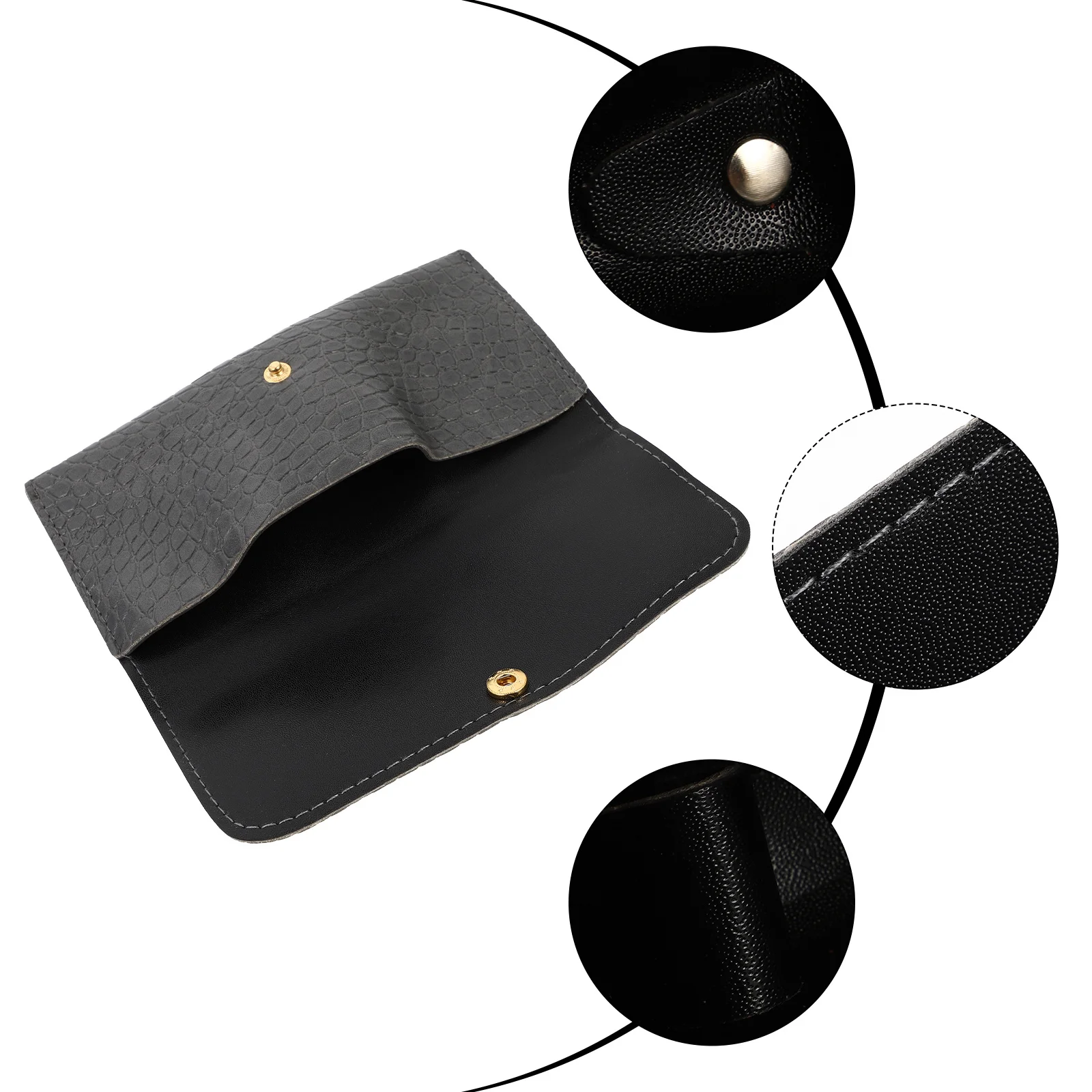 

Alligator Pattern Glasses Case Durable Practical Buckle Closure Portable Eyeglasses Storage Pouch Glasses Case