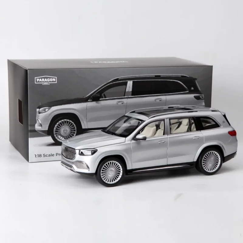 Mercedes-benz Maybach GLS 1/18, modelo de simulación de aleación, colección de juguetes decorativos para niños, regalos de vacaciones para niños, 600