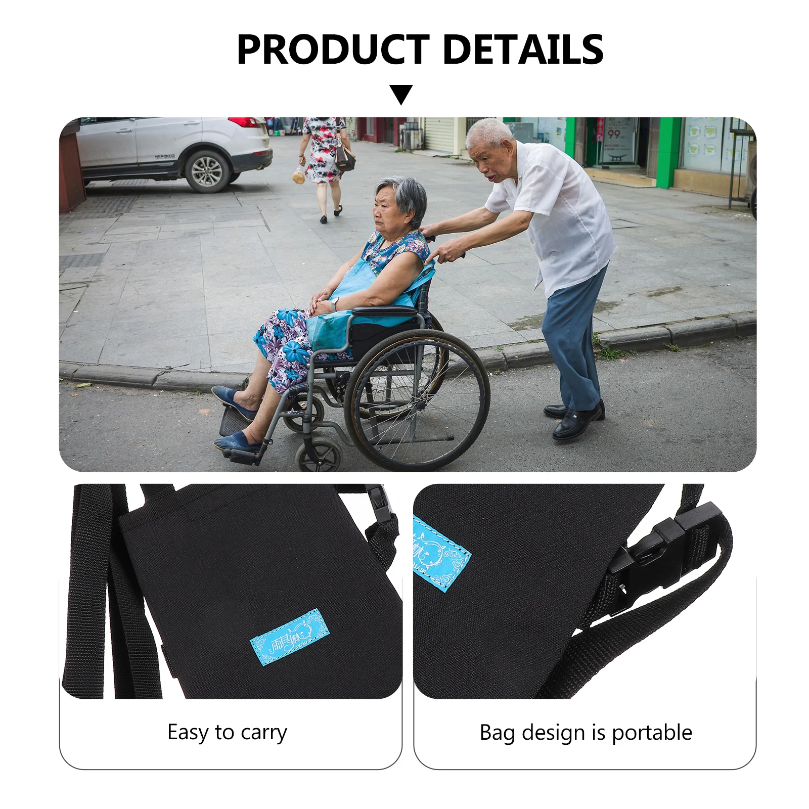 

1Pcs Urine Drainage Bag Nursing Hanging Portable Adjustable Strap Storage Bag for Elderly Patients Travel and Mobility