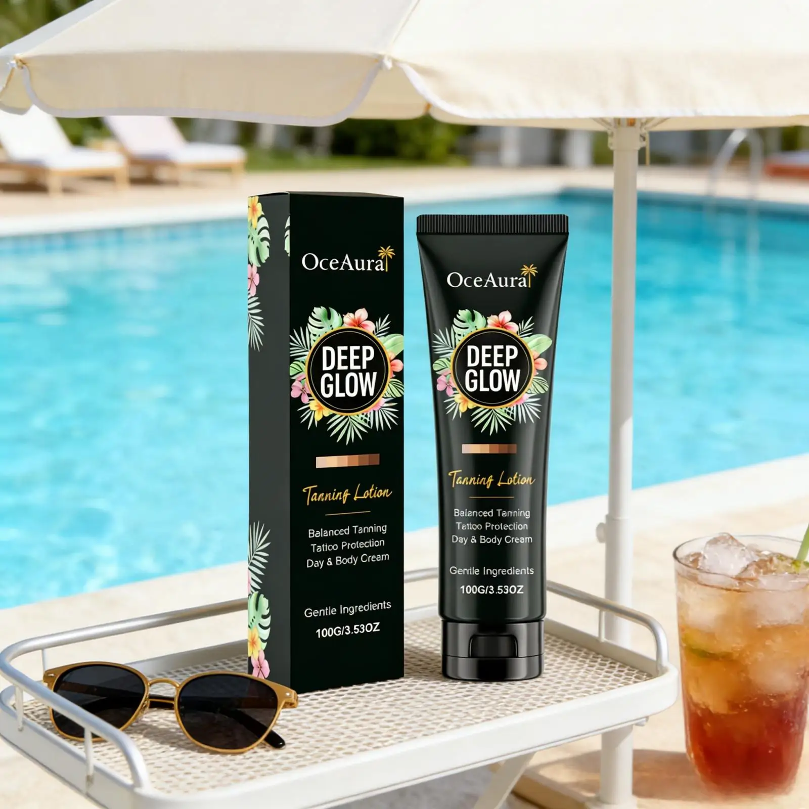 OceAura Self-Tanning Cream Without Sun Tanning Accelerator Waterproof Browning Glowing Skin Care Products Sunless Tanning Lotion